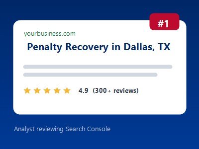 Analyst reviewing Search Console