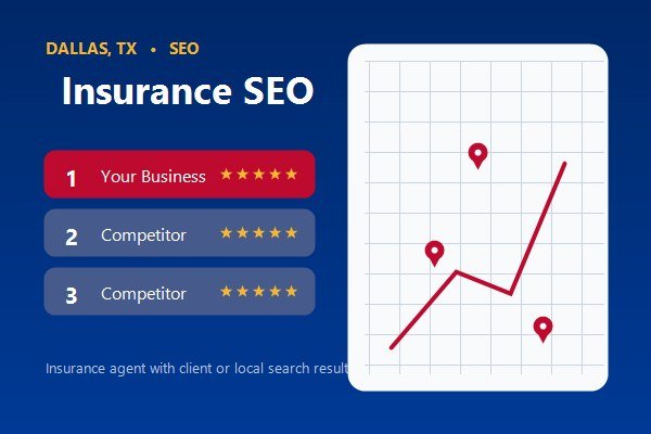 Insurance agent with client or local search result