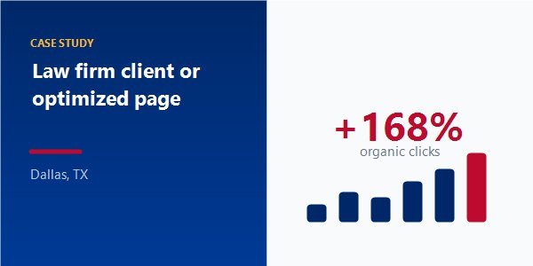 Law firm client or optimized page